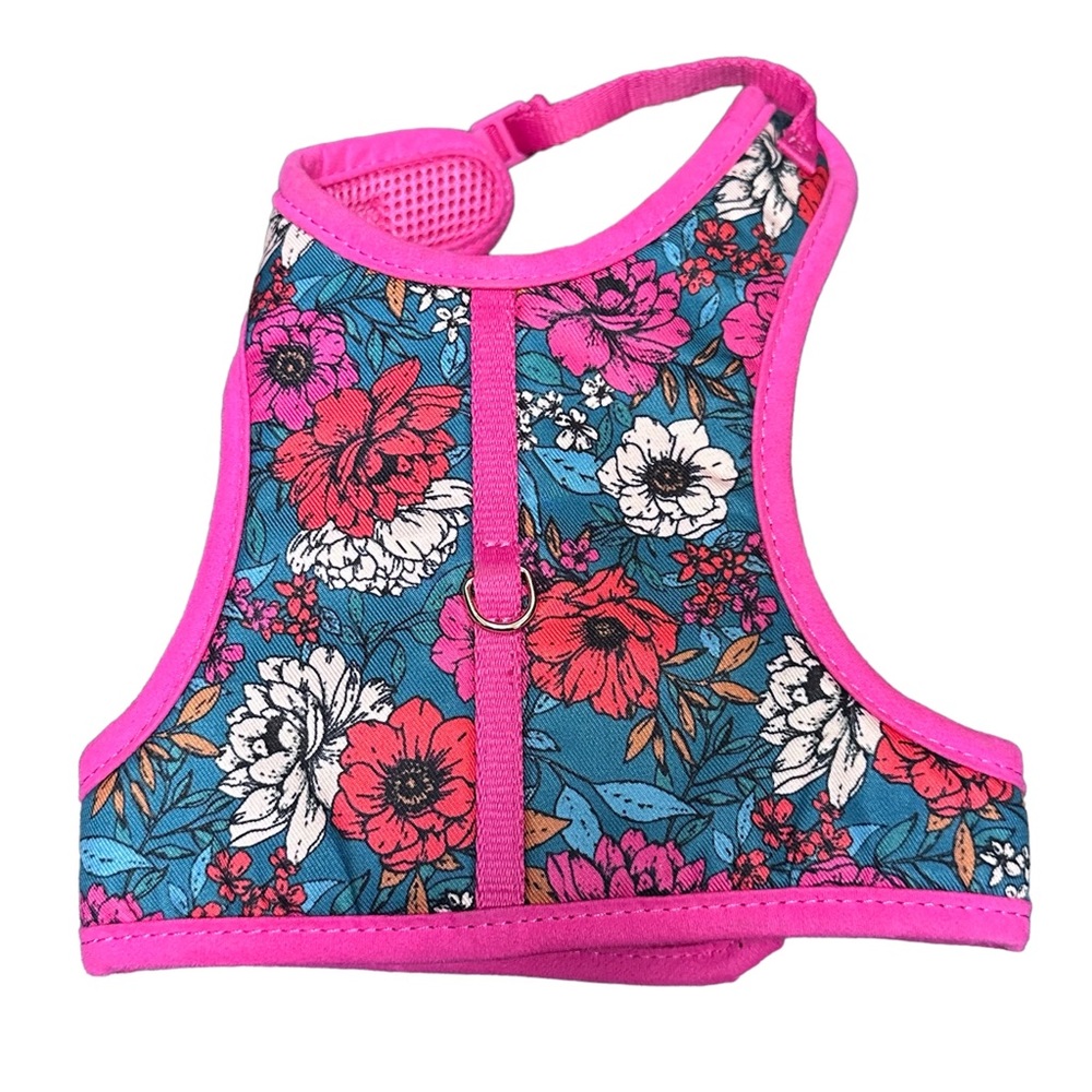 YOULY The Happy-Go-Lucky Pink Butterfly-Print Cat Harness